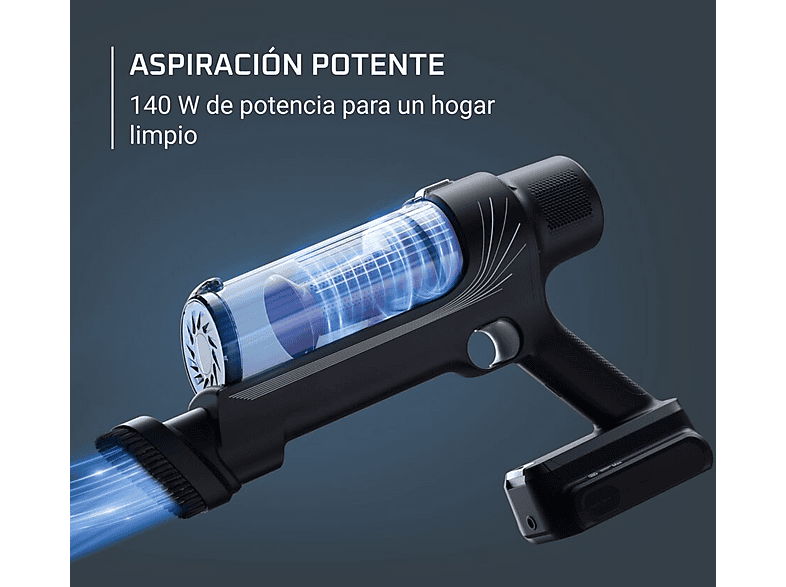 Aspirador escoba - Rowenta X-Pert 7.60 RH6A39, 140 W, 30 AW,  60 min. autonomía, 0.44L, Ligera, Púrpura