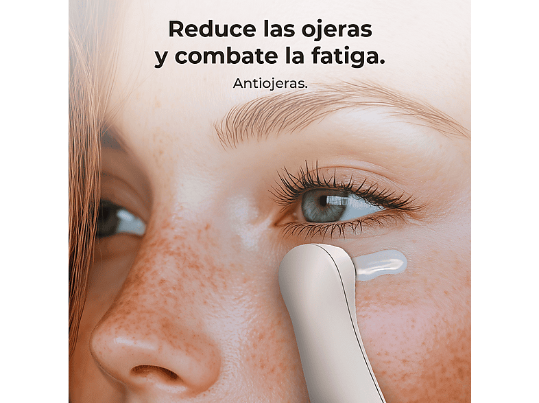 Limpiador facial - Cecotec FaceCare SkinRoutine, Dispositivo antiojeras, Masajeador facial, Kit de diadema y muñequeras, Limpiador facial, White