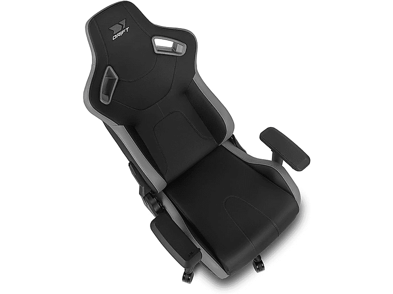Silla gaming - Drift DR600, Reposabrazos 4D, Hasta 150 kg, Cojín cervical y lumbar, Reclinable, Gris