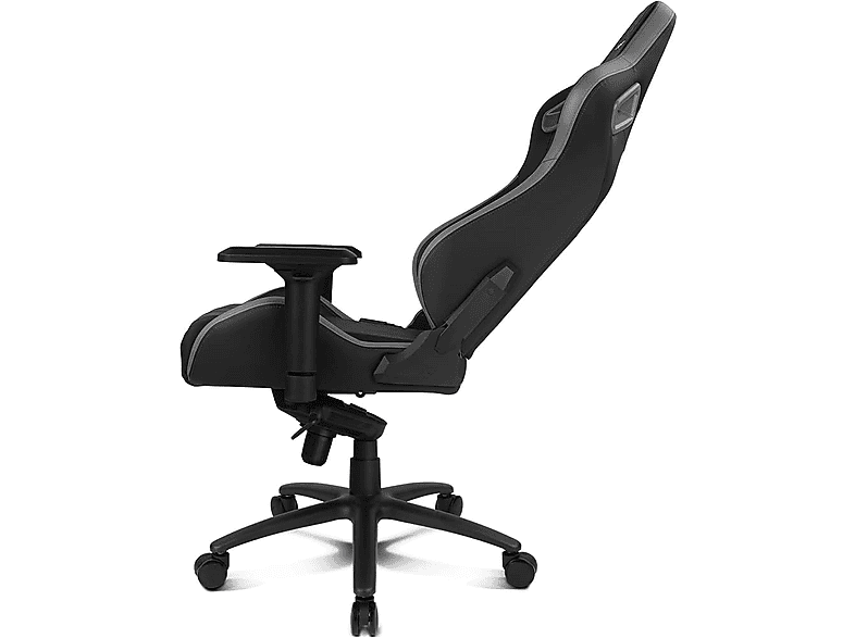 Silla gaming - Drift DR600, Reposabrazos 4D, Hasta 150 kg, Cojín cervical y lumbar, Reclinable, Gris