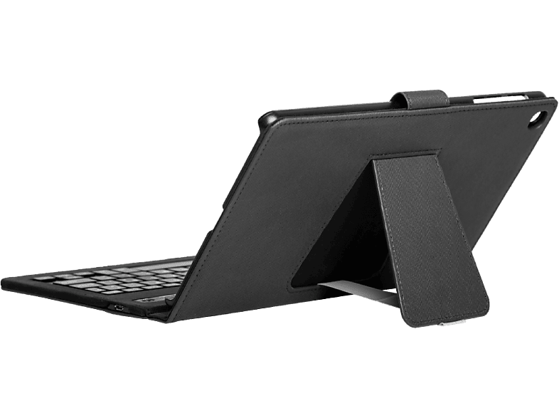 Funda tablet - Silver HT Samsung A9+, Para 11, Teclado Bluetooth, Cable USB-C, Antideslizante, Negro