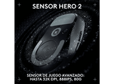 Ratón gaming - Logitech Pro X Superlight 2 DEX, 44.000 ppp, Lightspeed, Interruptores Lightforce, 95h batería, Sensor Hero 2, 60 gramos, Negro