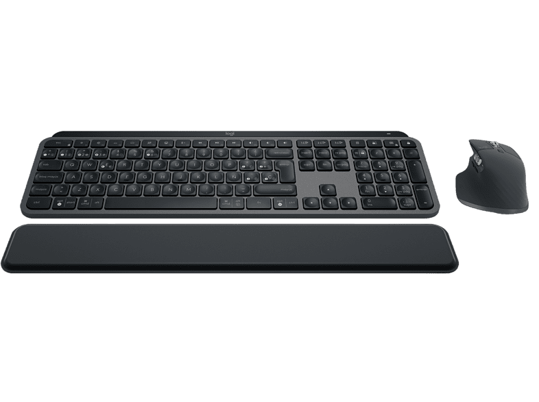 Pack Teclado + Ratón - Logitech Combo MX KEYS S, Inalámbrico, Bluetooth, Iluminación personalizable, Windows/Mac, USB C, Negro