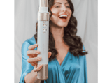 Moldeador - Cecotec Bamba CeramicCare 14in1 AirGlam Champagne, con tecnología Coanda, Cabezales con Revestimiento de Cerámica y Keratina, Champagne