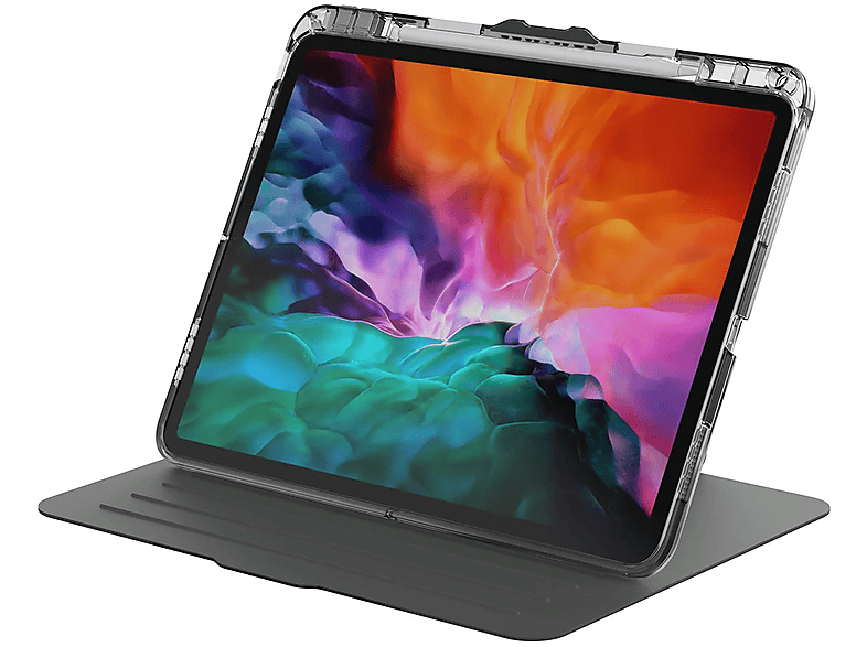 Funda tablet - Targus VersaVu THZ982GL, Apple iPad Pro 13, Protección de Grado Militar, Esquinas Reforzadas, Negro, Transparente