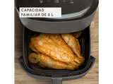 Freidora de aire - Moulinex Easy Fry Max 5L EZ245H,1500 W, 200 °C, 10 Programas, Tecnología Extra-Crisp, Temporizador, Panel Táctil LCD, Gris