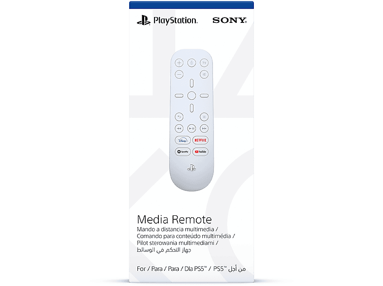 Mando a distancia - Sony Media Remote, Para PS5, Blanco