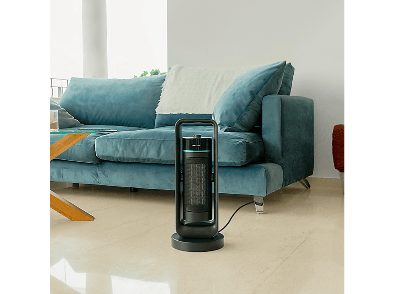 Calefactor - Cecotec ReadyWarm 2000 Max Ceramic Rotate Design, 2000W, 3 modos de funcionamiento, Oscilación, Termostato regulable, Black
