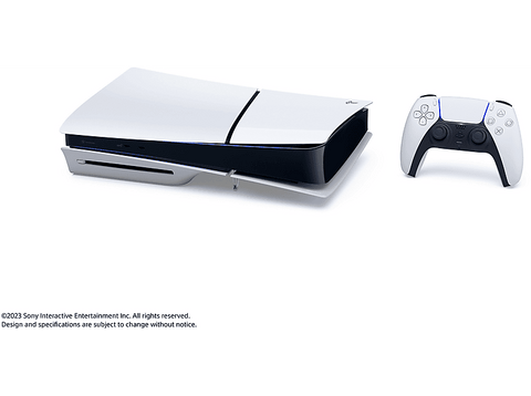 Consola - Sony PlayStation 5 Slim Standard, 1 TB SSD, 4K, 1 mando, Chasis D, Blanco