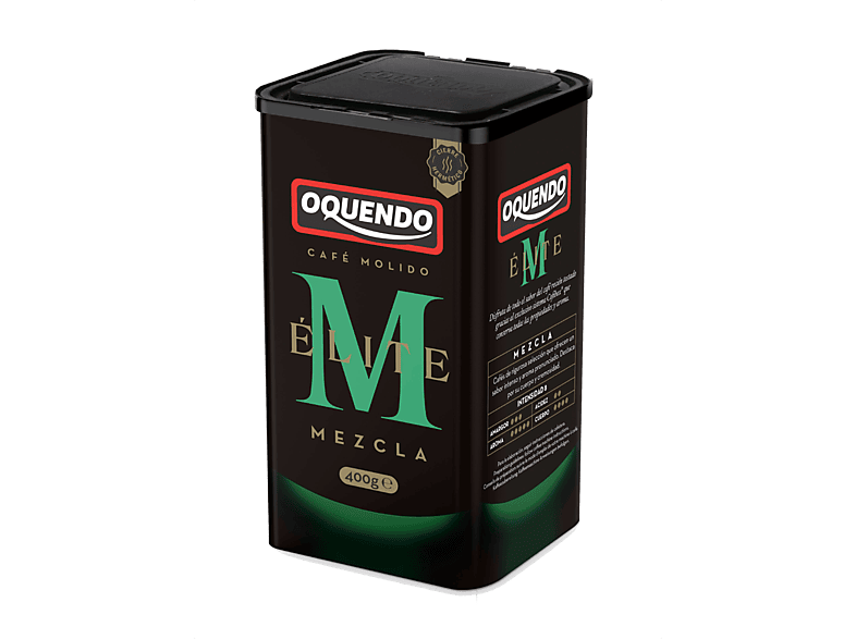 Café molido - Oquendo Cofibox Élite Mezcla 400g, 50% Arábica y 50% Robusta + Café molido torrefacto