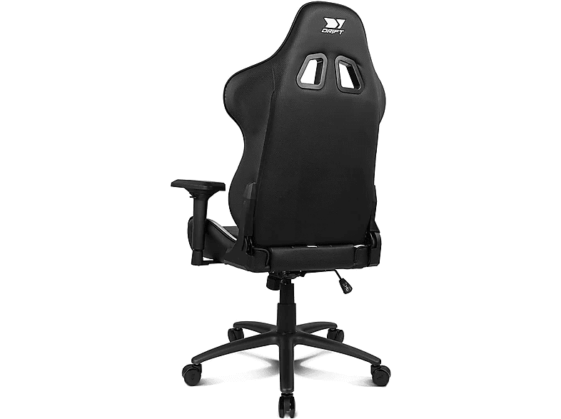Silla gaming - Drift DR350, Polipiel, Reposabrazos 4D, Ruedas silenciosas, Inclinación, Blanco