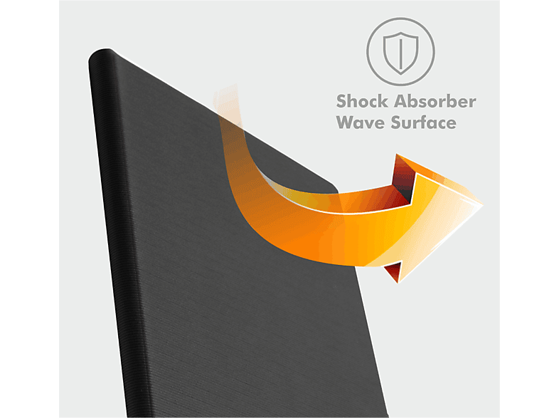 Funda tablet - Silver HT Samsung A9+, Para 11, Teclado Bluetooth, Cable USB-C, Antideslizante, Negro