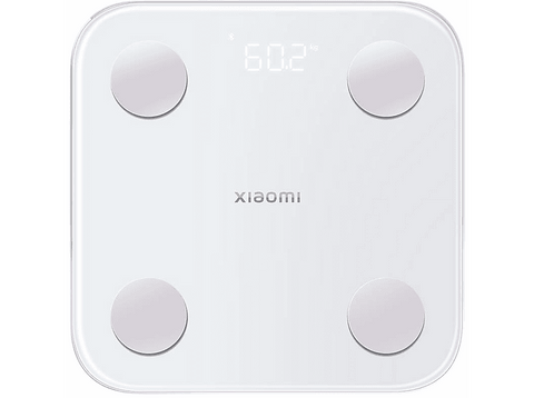Báscula inteligente - Xiaomi Body Composition Scale S400, IMC, Alta precisión, Control por App, Bluetooth, Blanco
