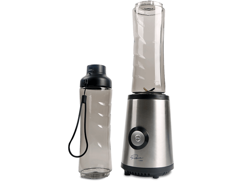 Batidora de vaso - Koenic KSBL-TR 456224 M, 450 W, 1.2 l, 2 Recipientes 600ml, Inox