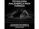 Ratón gaming - Logitech Pro X Superlight 2 DEX, 44.000 ppp, Lightspeed, Interruptores Lightforce, 95h batería, Sensor Hero 2, 60 gramos, Negro