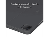 Funda con teclado - Logitech Combo Touch iPad Pro 13 inch, Retroiluminación, Accesos directos, Teclado extraíble, 4 modos de uso, Trackpad, Negro