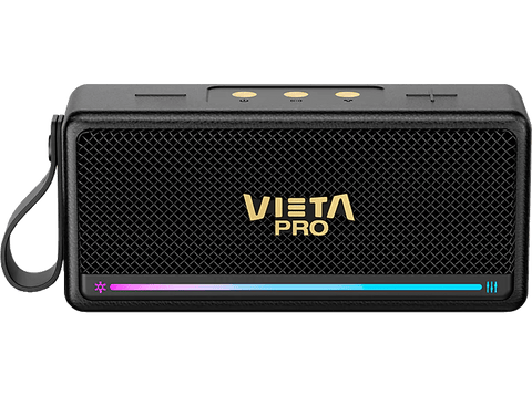 Altavoz inalámbrico - Vieta Orpheo, 25 W, Bluetooth, 10 h Autonomía, True Wireless, IPX7, USB, Negro