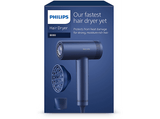Secador - Philips SERIE 8000 BHD839/10, 1400 W, 7 Niveles de calor, 3 Velocidades, Difusor incluido, Azul Adriático