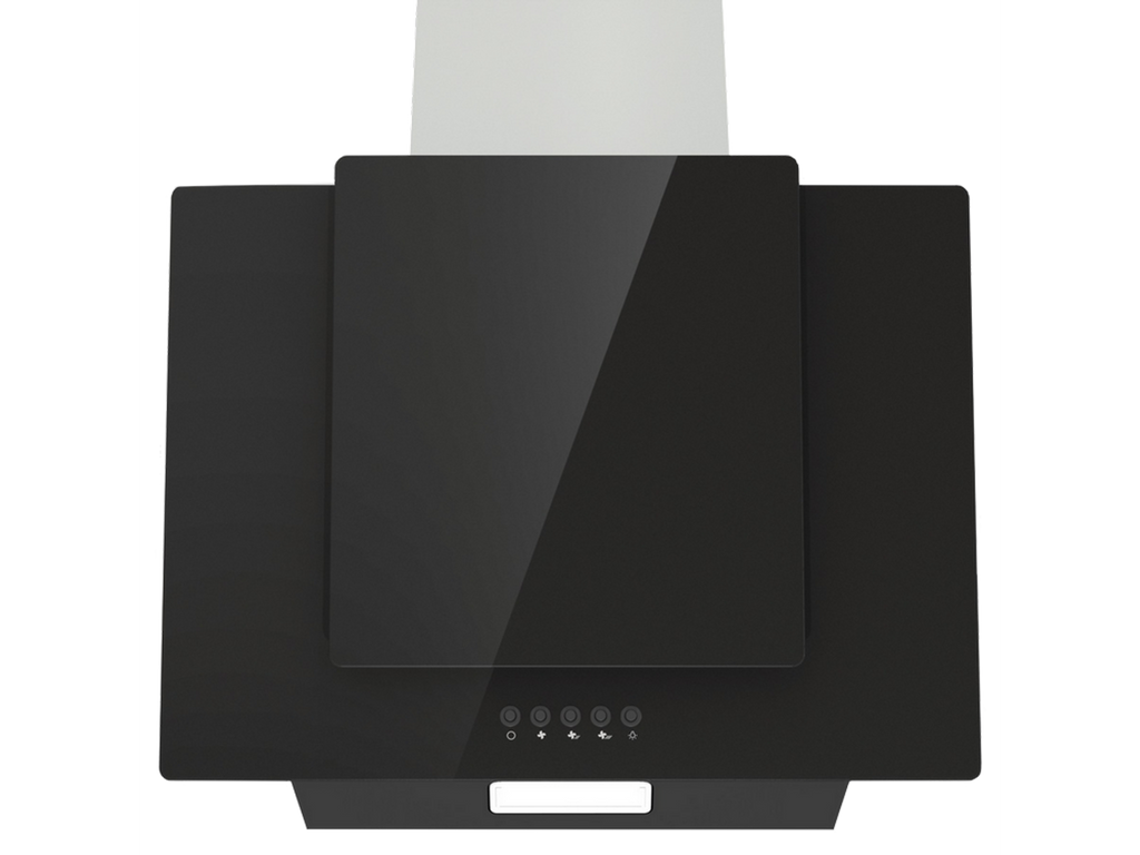 Campana - Hisense CH6IN6BXBG, Decorativa, 3 velocidades, 650 m³/h, 183 W, Luz LED, 60 cm, Negro