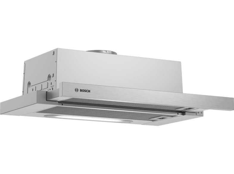 Campana - Bosch Serie 4 DFT63AC50, 360m³/h, extraíble, 3 velocidades, Extra Silencio