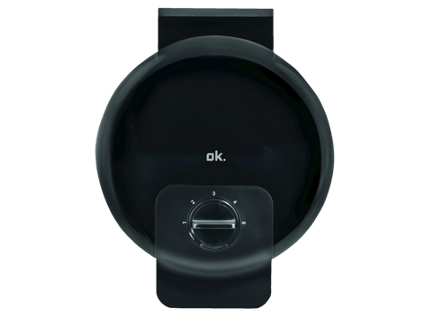 Gofrera - OK OWA 3110-B Potencia 1000W, Capacidad para 5 gofres, Negro