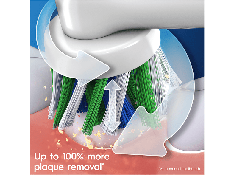 Cepillo eléctrico - Oral-B Pro 3 3900 Dual Pack, Con 3 Cabezales, Diseñados Por Braun, Negro y blanco