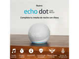 Altavoz inteligente - Amazon Echo Dot (5ª Gen 2022) con reloj, Controlador de Hogar, Blanco
