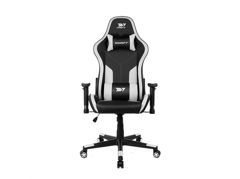 Silla gaming - Drift DR90 Pro V8, 2D (regulable en altura y anchura), Hasta 150 kg, Blanco