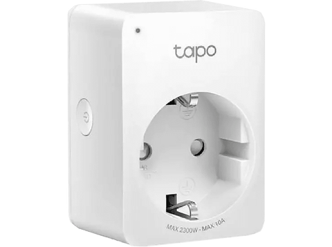 Enchufe inteligente - TP Link TAPO P100, WiFi, Bluetooth, Control remoto, Fácil instalación, Blanco