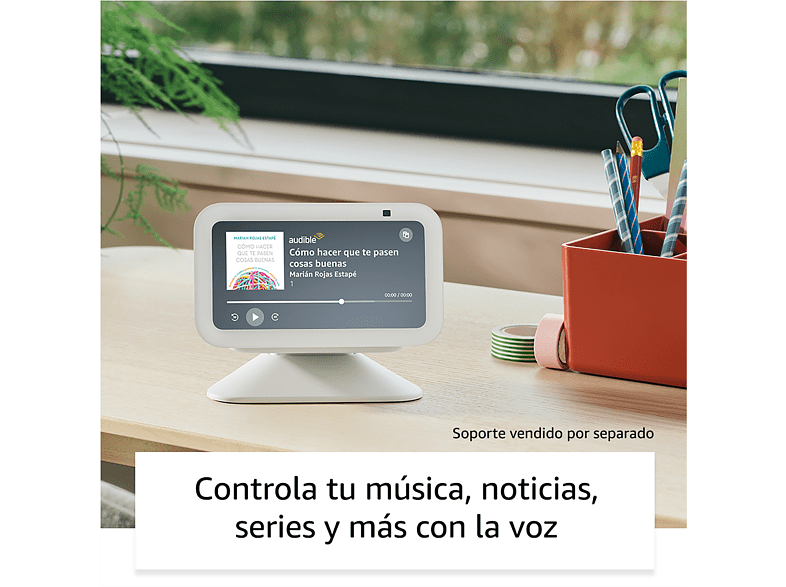 Pantalla inteligente con Alexa - Amazon Echo Show 5 (3.ª generación), Pantalla táctil de 5.5“, Alexa, Blanco