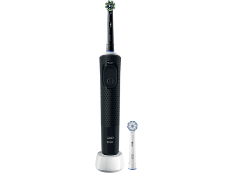 Cepillo eléctrico - Oral-B Vitality Pro, Con 2 Cabezales, Diseñado Por Braun, Negro