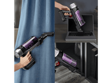 Aspirador escoba - Rowenta RH2039WO X-Force Flex 9.60 Allergy, 200 W, 0.4 L, 45 min, Tecnol. Ciclónica, 3 modos, Multisuperficie, Ultraligera, Púrpura