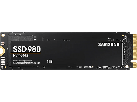 Disco duro SSD 1 TB - Samsung 980 MZ-V8V1T0BW, 2.5 pulgadas, Interfaz PCIe Gen 3.0 x4, NVMe 1.4, Negro