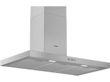 Campana - Bosch DWB96BC50, Decorativa, 590 m3/h, 3 velocidades, 90 cm, Inox