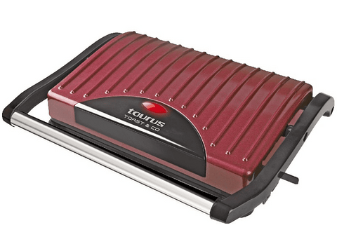 Grill - Taurus 968.399 TOASTandCO Potencia 700W, Material antiadherente, Plancha superior