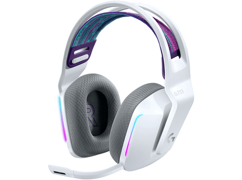 Auriculares gaming - Logitech G733, Inalambricos, Blanco