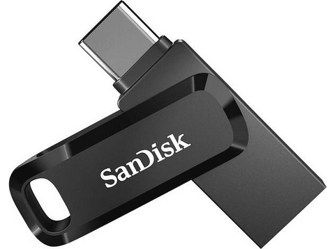 Pendrive de 128 GB - SanDisk Ultra Dual SDDDC3-128G-G46, USB-C, USB-A, 3.1 (Gen 1), Negro