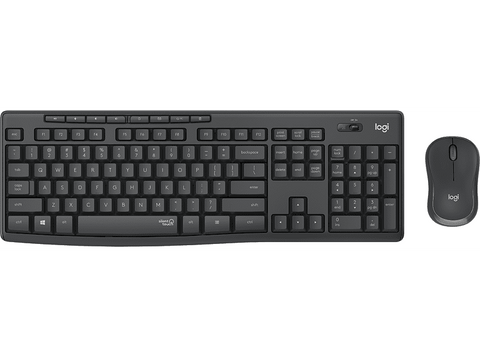 Pack Teclado + Ratón - Logitech MK295, Bluetooth, Inalámbrico, 10 m, Negro