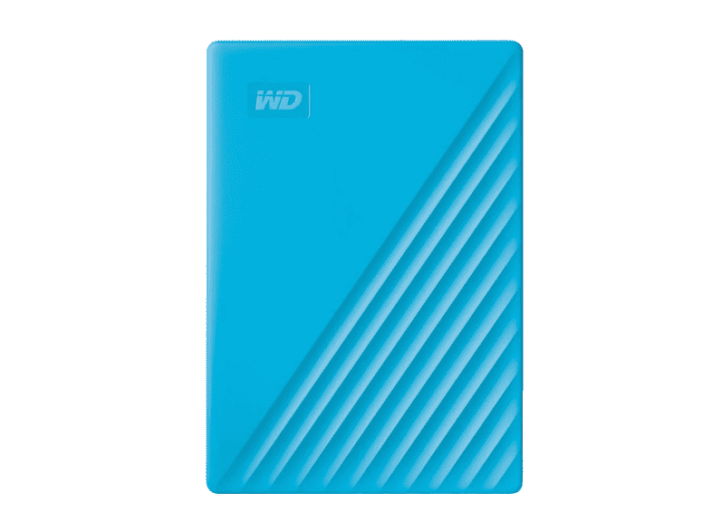 Disco duro portátil 4 TB - WD My Passport, Azul, USB 3.2, seguridad mediante contraseña