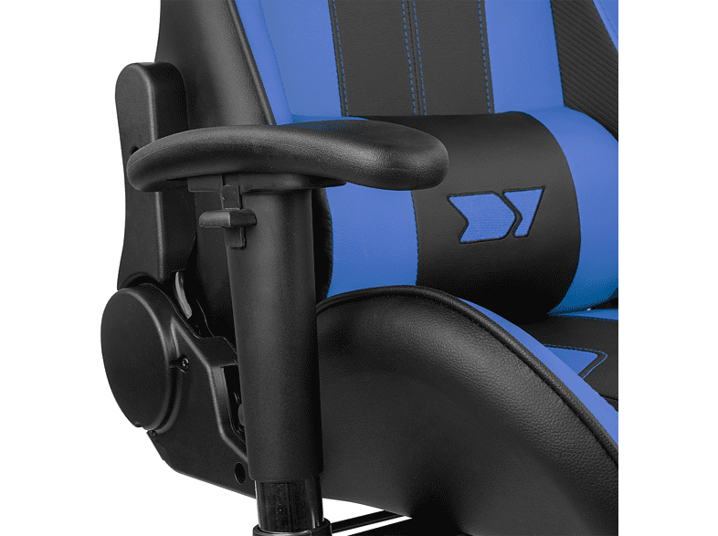 Silla gaming - Drift DR90 Pro V8, 2D (regulable en altura y anchura), Hasta 150 kg, Azul
