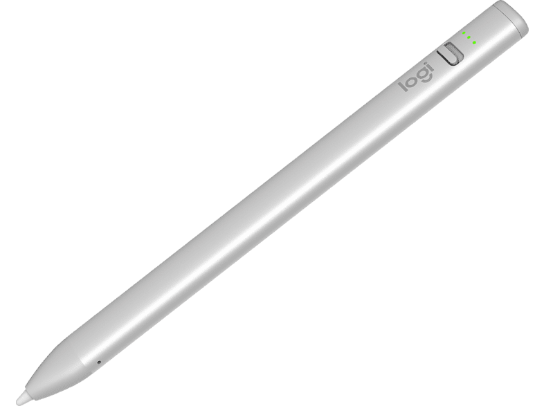 Stylus pen - Logitech Crayon, lápiz digital para iPad con tecnología Apple Pencil, precisión de píxel y punta inteligente dinámica con carga rápida