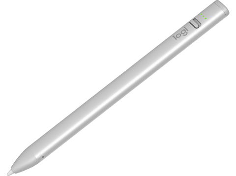 Stylus pen - Logitech Crayon, lápiz digital para iPad con tecnología Apple Pencil, precisión de píxel y punta inteligente dinámica con carga rápida