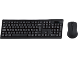 Pack Teclado + Ratón - ISY IDE-2500-ES, Inalámbrico, 2.4 GHz, USB, Negro