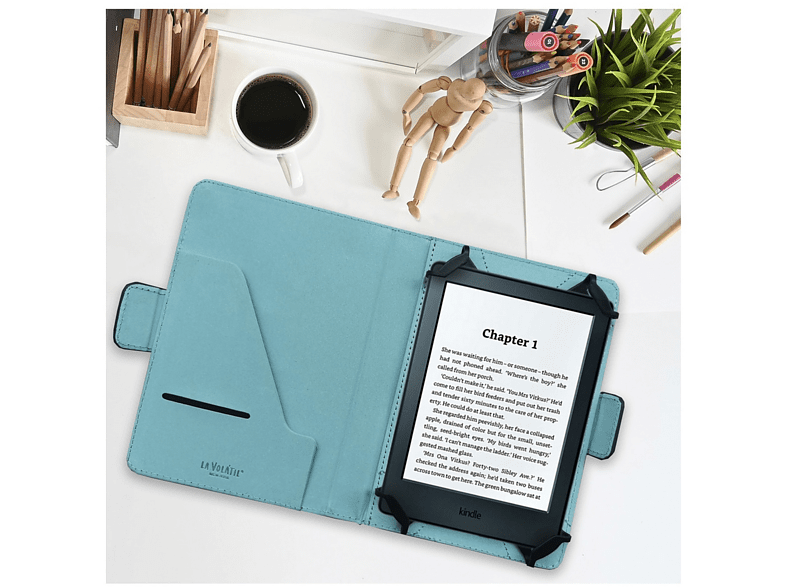 Funda eBook - La Volátil Ovni, Para eBook de 6, Tipo libro, Azul