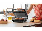 Grill - Cecotec Rock’nGrill 1000 Dark, 1000 W, Antiadherente, Altura adaptable, Dark Inox