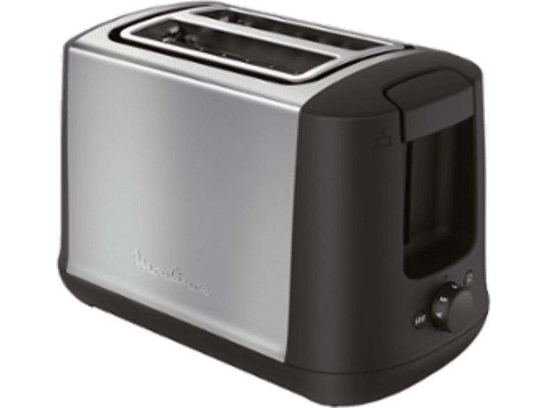 Tostadora - Moulinex SUBITO LT3408, 850W, 2 ranuras, 7 niveles de tostado, descongelar