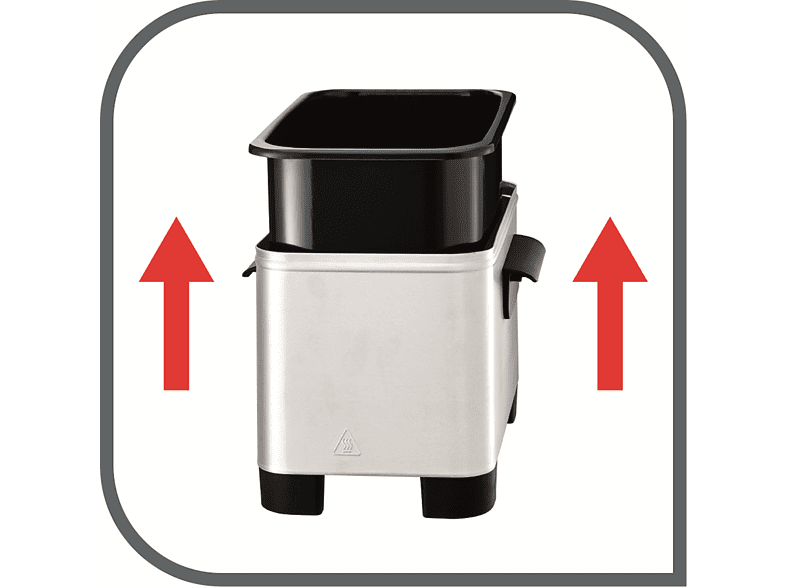 Freidora - Tefal FR 3310 Easy Pro, 3l, Zona Fría, Tapa de almacenaje