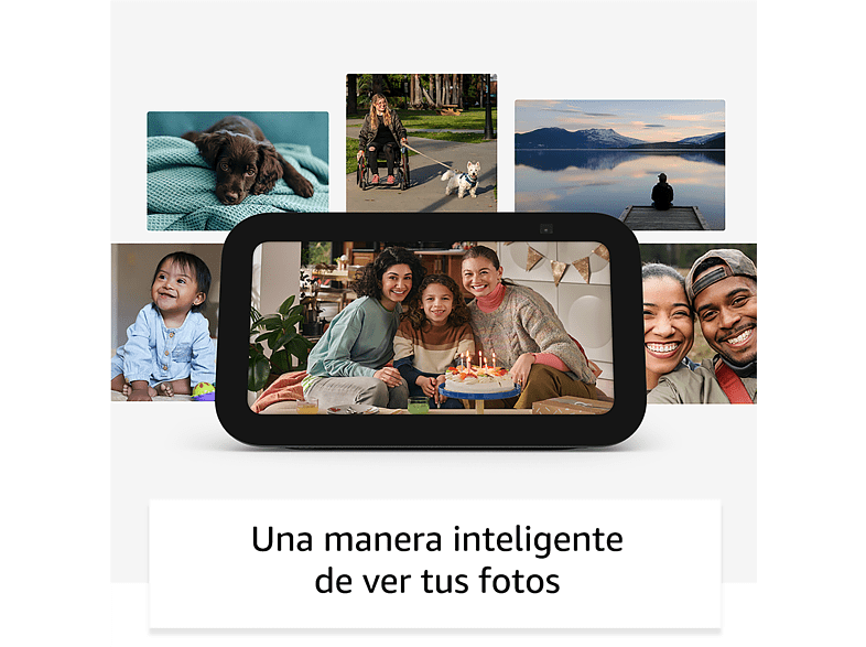 Pantalla inteligente con Alexa - Amazon Echo Show 5 (3.ª generación), Pantalla táctil de 5.5“, Alexa, Blanco