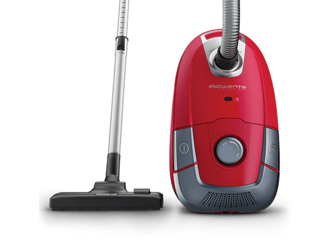 Aspirador con bolsa - Rowenta Power XXL RO3154EA, Hasta 900 W, 4.5 L, Radio acción 12 m, Rojo