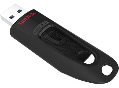Memoria USB 32 GB - Sandisk Ultra, USB 3, Velocidad de hasta 100mb/sg, Negro